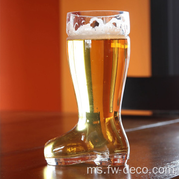 Tangan yang ditiupkan 1.5L/2L Glass Boot Boot Minum